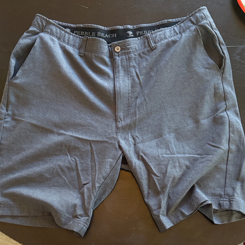 Pebble Beach Charcoal Men's Flat Front Shorts